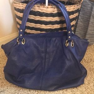 Purple hobo style purse